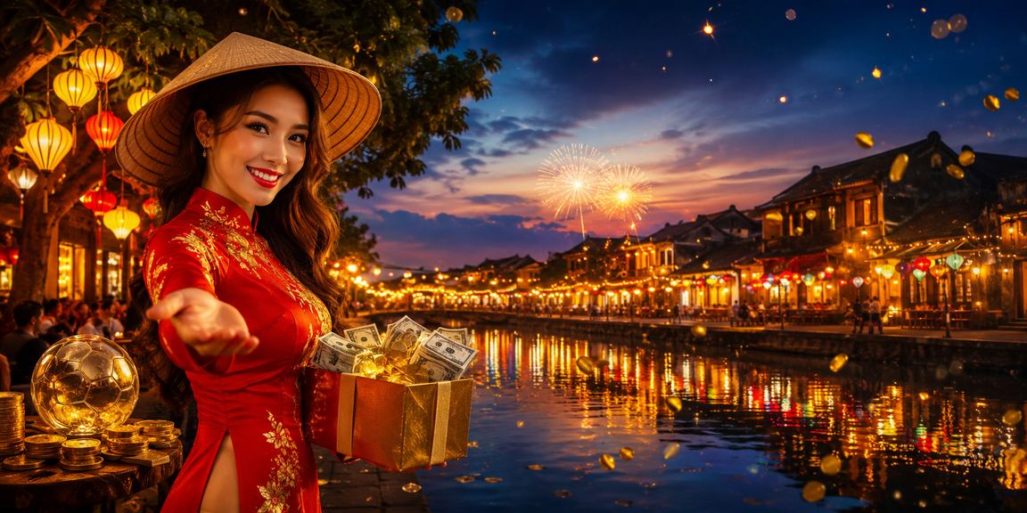 Người chơi tại Hà Nội đội nón lá theo dõi kết quả jackpot trên điện thoại buổi tối