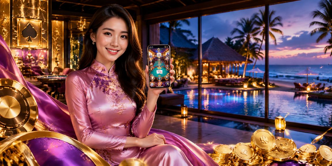 Du khách tại Mũi Né thư giãn với card game và theo dõi phân tích thể thao trên máy tính bảng